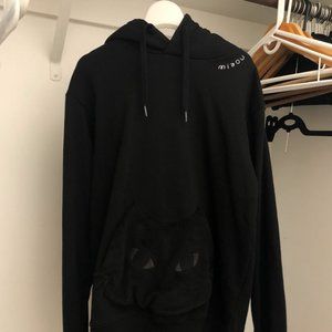 Black hoodie w/ cat pocket